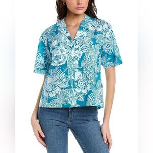 TRINA TURK Hawaiian Print Fascinating Shirt
